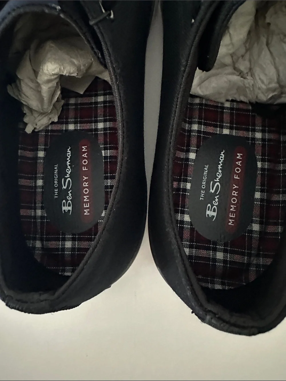 Ben Sherman Dorset Lo Black Canvas Sneakers Men’s Size 9 New Memory Foam